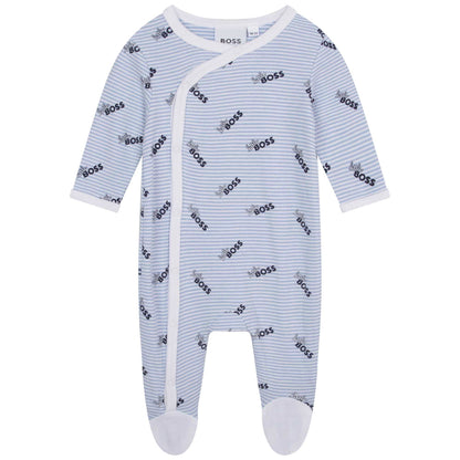 Pizhama me logo/Logos pyjama blue -Boss