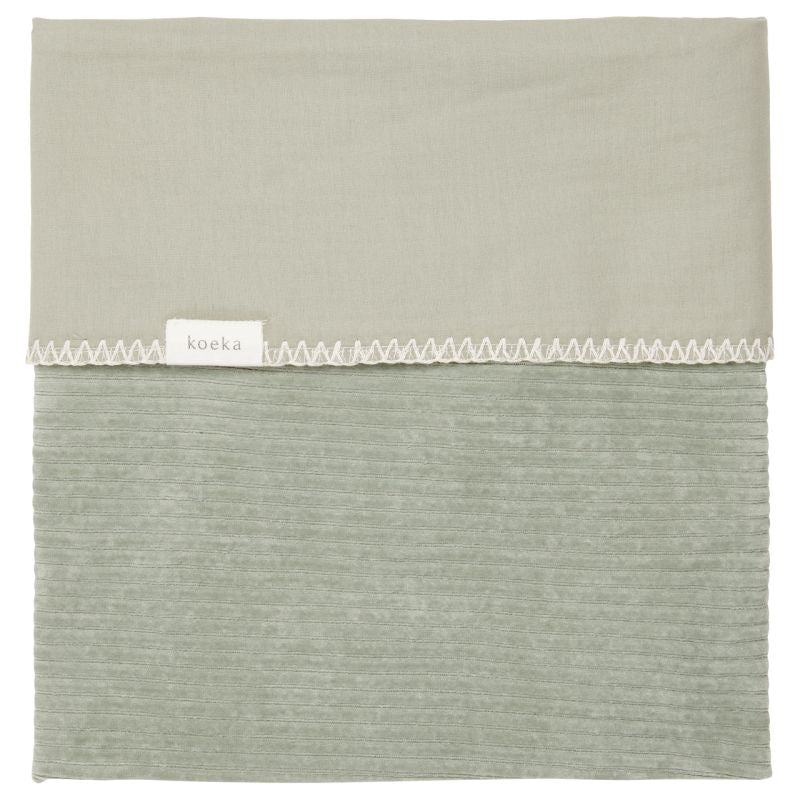 Batanije Vik \bassinet blanket flannel green-Koeka
