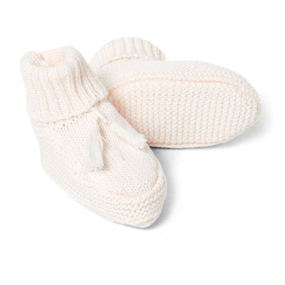 Pupa  të thurura  Rozë e zbehtë/Knitted Booties Pale pink-Tartine et chocolat