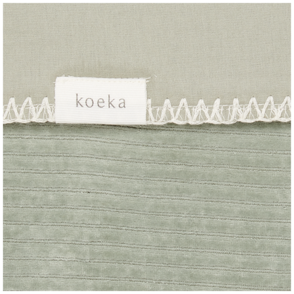 Batanije Vik \bassinet blanket flannel green-Koeka
