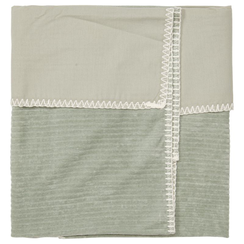 Batanije Vik \bassinet blanket flannel green-Koeka