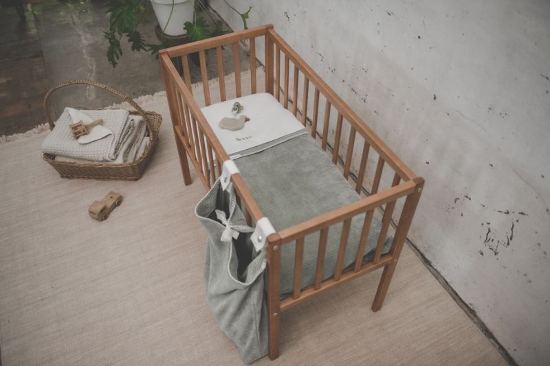 Batanije Vik \bassinet blanket flannel green-Koeka