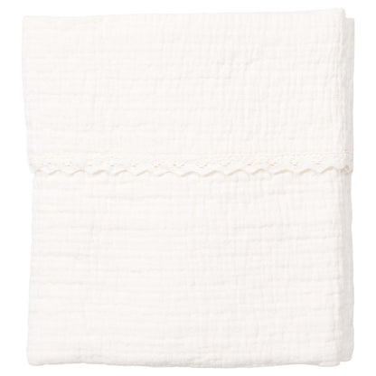 Kuverta ngjyre qumeshti/Cot Blanket Lace Elba -Koeka